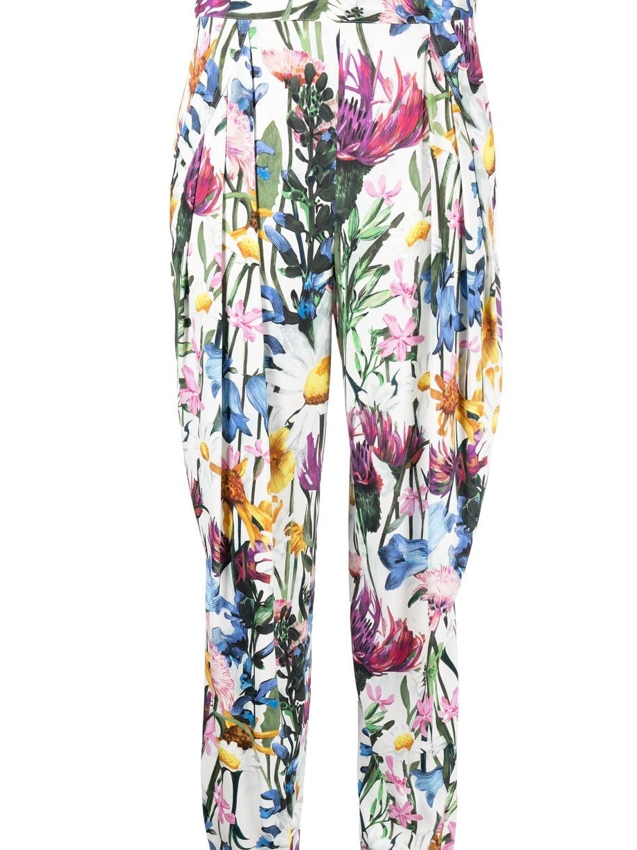 Cheap floral-print trousers tappered Stella McCartney Women 0406
